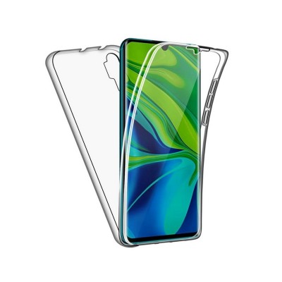 Husa Xiaomi Redmi Note 10 / 10S, 360 Grade Full Cover, Policarbonat Si Silicon, Transparent
